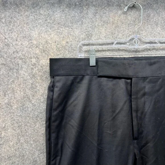 Emporio Armani Pants Men 38 Adult Black Pleated Casual Italy Vintage Trousers